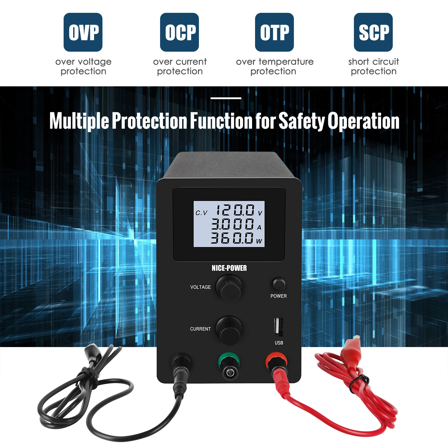 Digital Voltage-stabilized Source DC Regulated Power Supply Switching Stabilized Voltage Adjustable Output Current | Обустройство