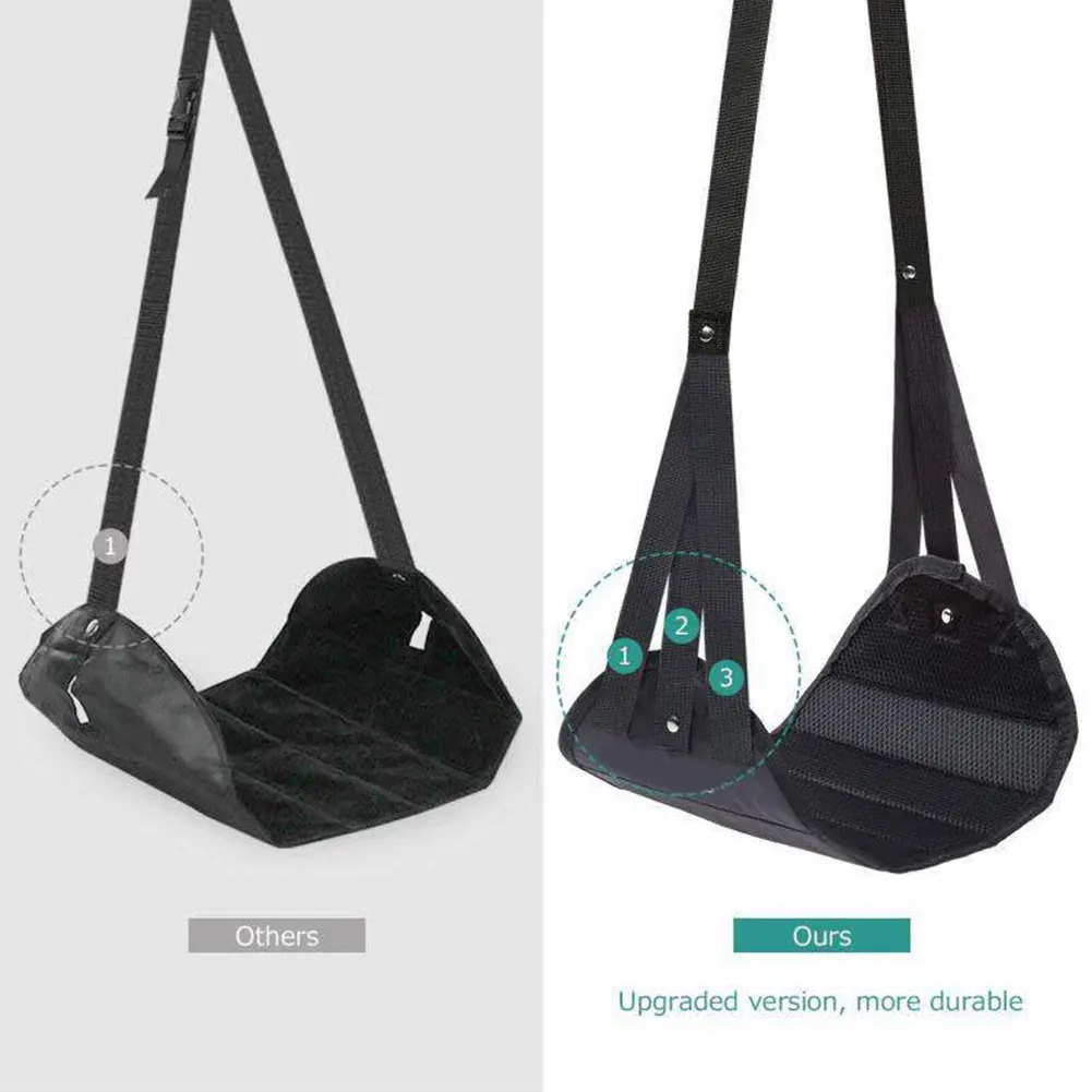 

Home Flight Leg Prevent Swelling Hanging Airplane Footrest Hammock Long Travel Portable Memory Foam Office Adjustable Gift