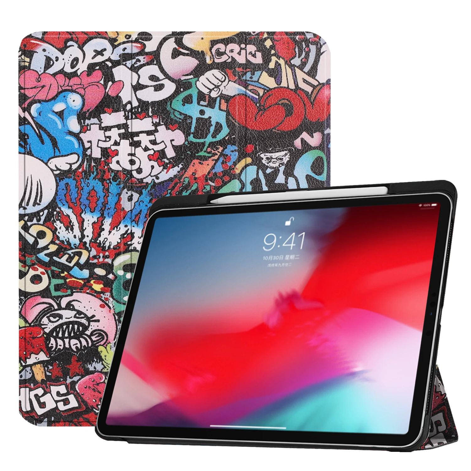 Защитный чехол-футляр для IPad Pro 11 2018 кожаный съемный ультратонкий ударопрочный