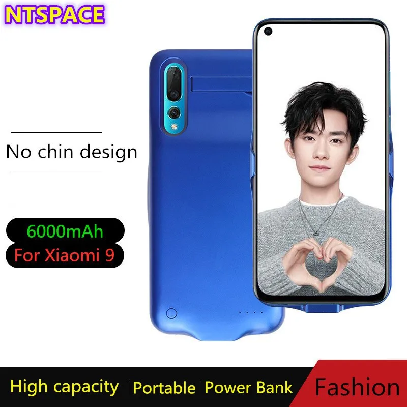6000 мАч портативное зарядное устройство для аккумулятора крышка Xiaomi mi 9 батарея