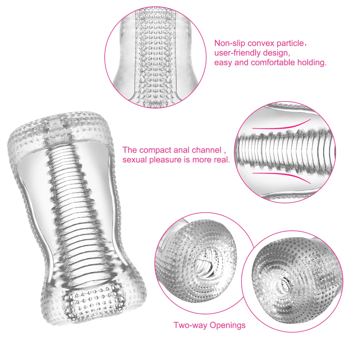Мужской мастурбатор чашка мягкая киска оральная секс машина игрушка прозрачная