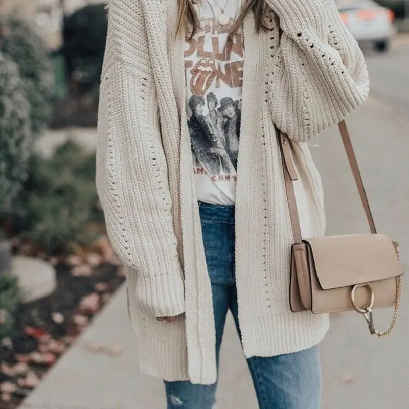 Женский свитер большого размера осень и зима 2019 новый женский длинный свободный