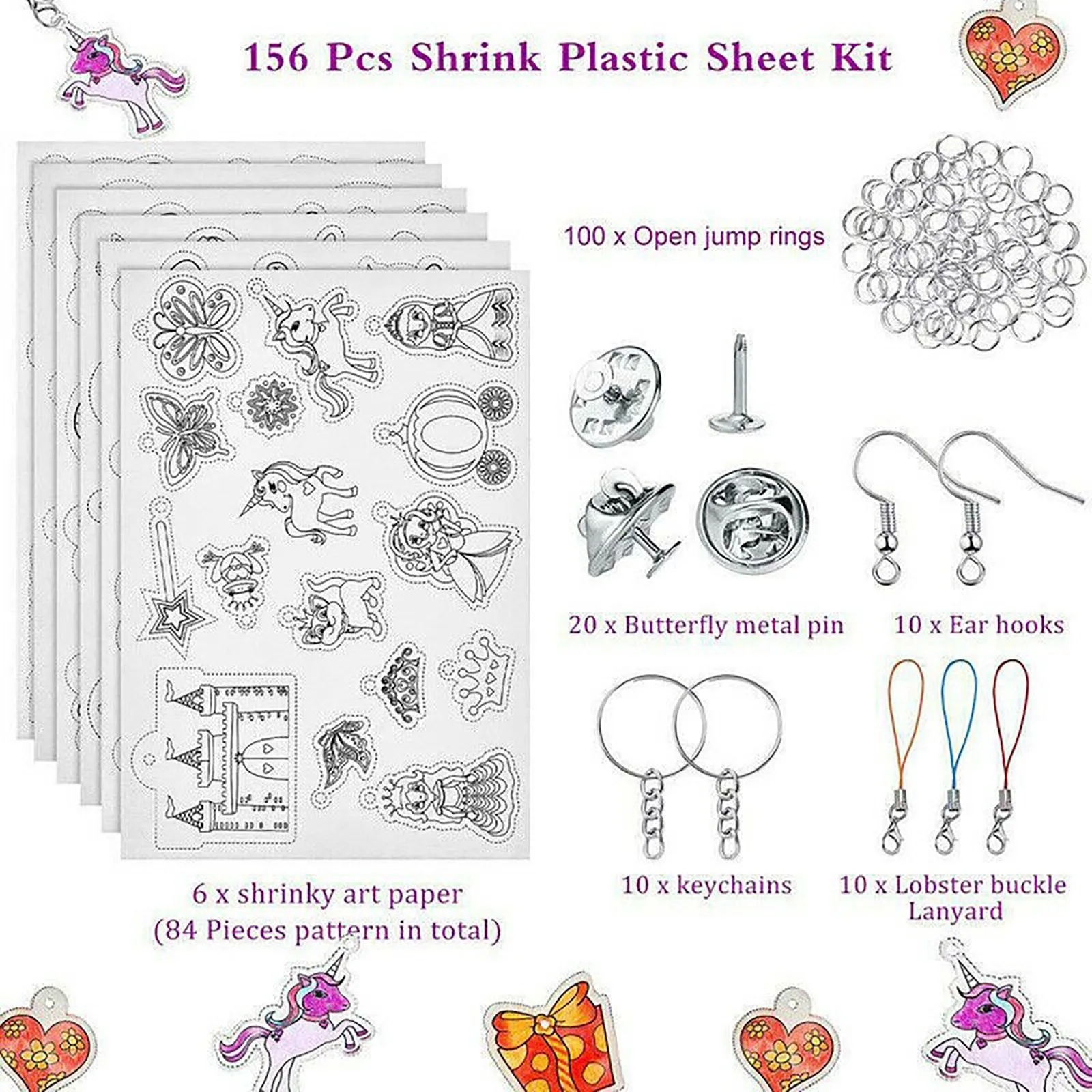 1 Набор термоусадочная Пластик Материал посылка смешанные Цвет DIY привести