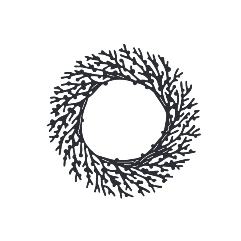 Пресс-формы с изображением венка из веток металлические пресс-формы для