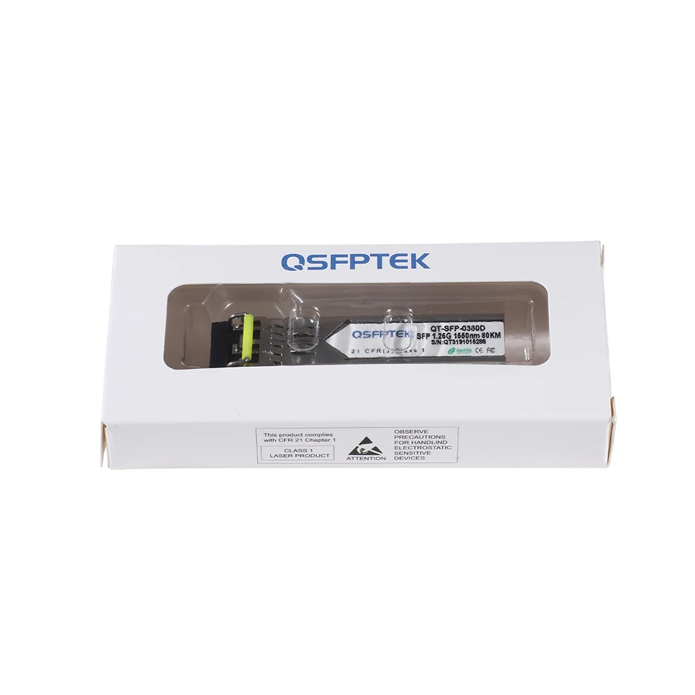 1000BASE-ZX SFP 1550 нм 80 км DDM LC гигабитный модуль трансивера для Alcatel-Lucent D-Link Zyxel IBM NETGEAR по