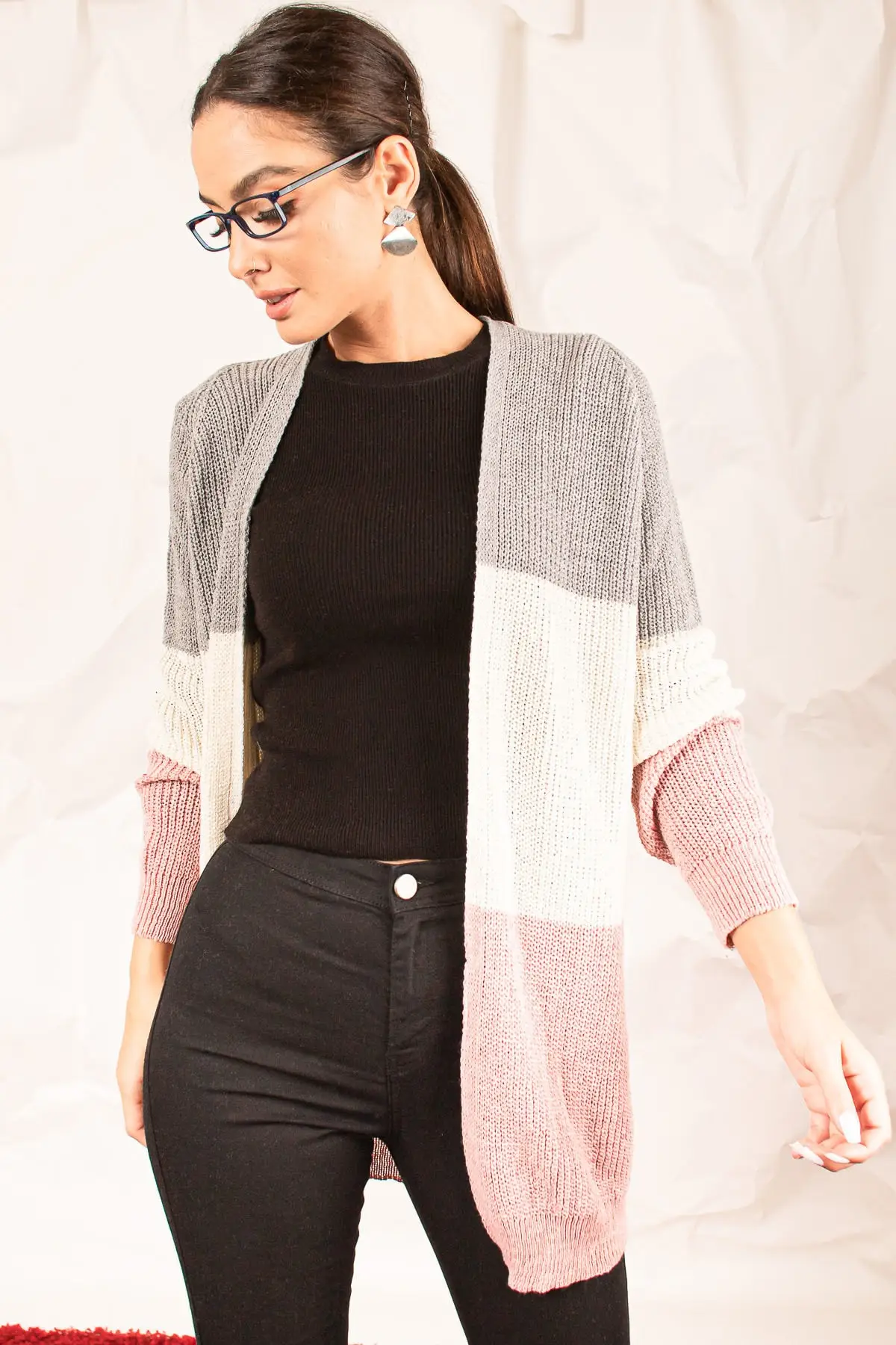 Armonika Для женщин серый три Цвета количество вязаных кардиганов ARM-20K012006 |