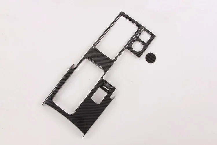 

Applicable for Mitsubishi 2018 Yige ABS black carbon fiber shift frame for interior decoration