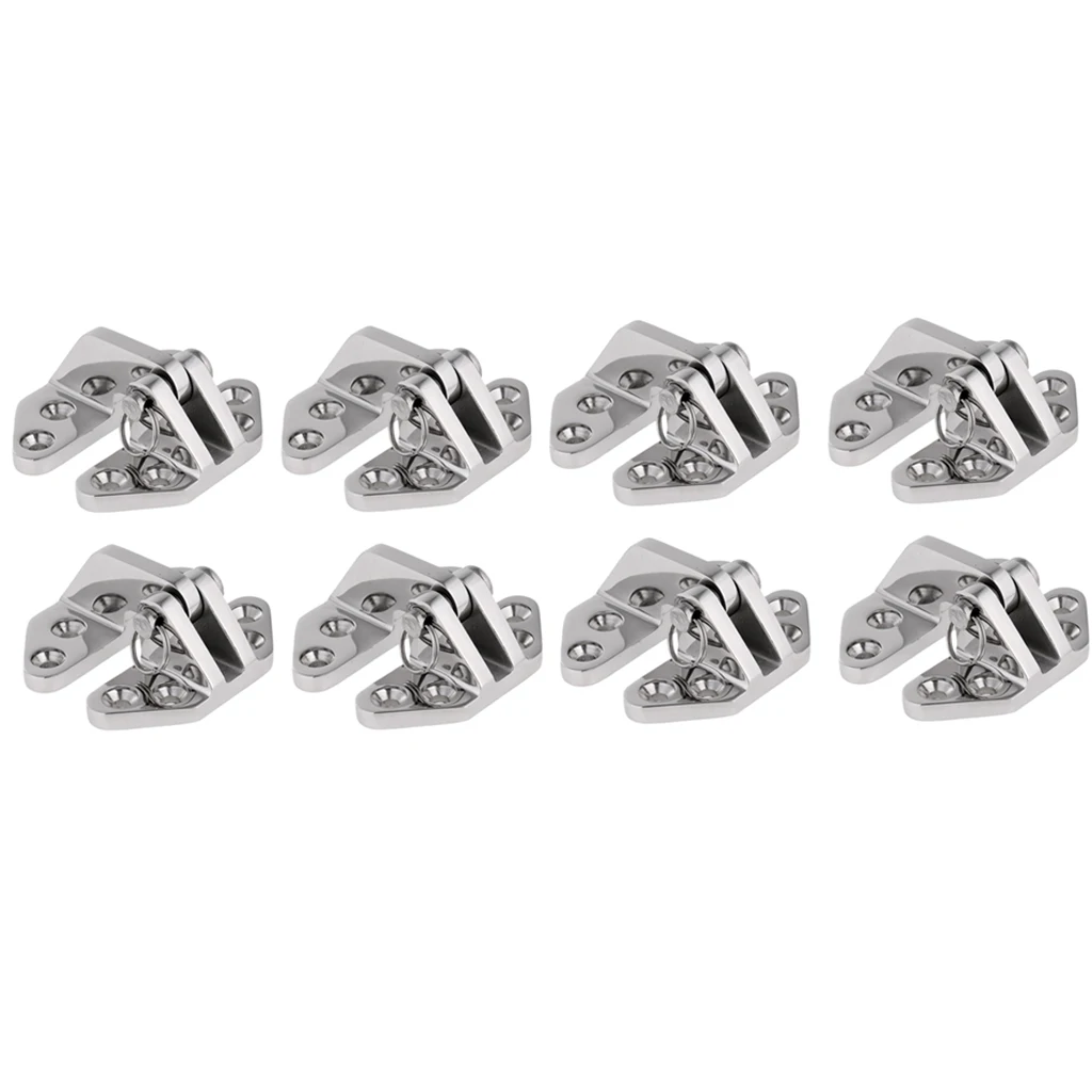 

8pieces Hinge Hatch In 316 Stainless Steel With Detachable Pin Hardware Marine Boat Accessories