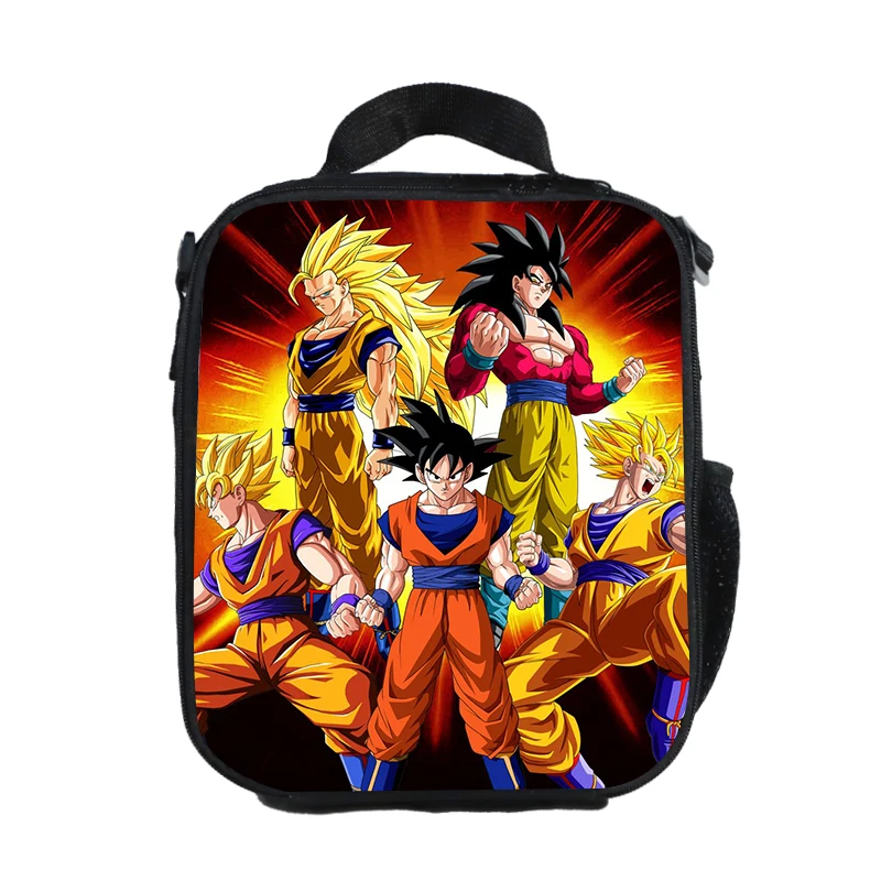 Аниме Dragon Ball ланч-мешок Goku Saiyan дети изолированный кулер Ланч-бокс термальный держатель для пикника - Цвет: WCB-QLZ50