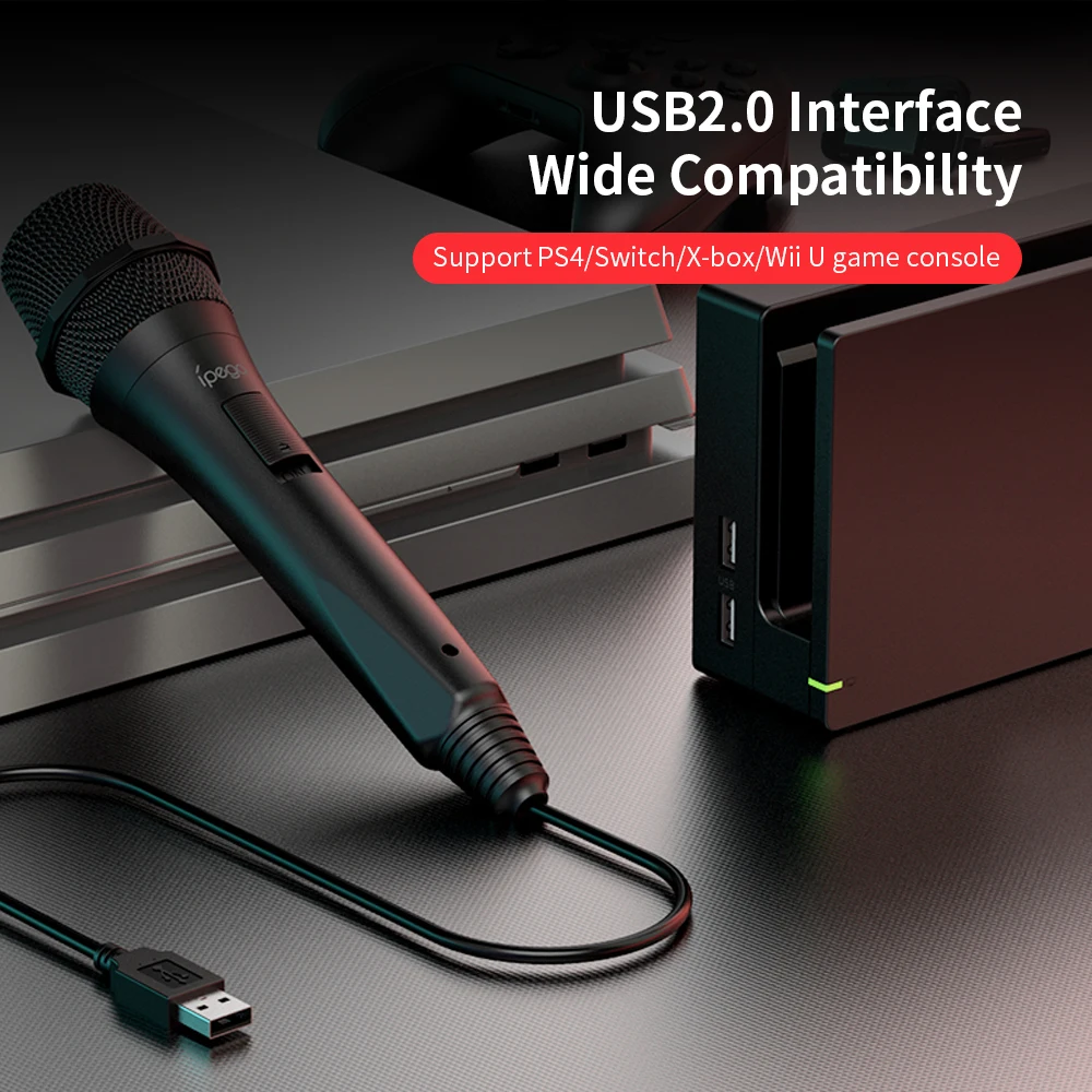 Usb 2 0 интерфейс IPEGA PG 9209 проводной игровой микрофон высокого качества звука для