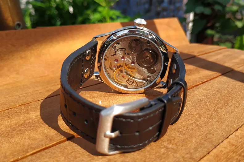 Мужские механические часы 44 мм без логотипа с черным циферблатом|date|date watch |