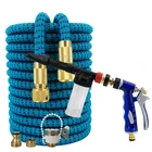 Поливочный шланг для сада, 17-100 футов, с регулируемой насадкой