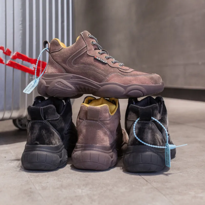 Женские кроссовки из натуральной кожи на шнуровке с круглым носком|Беговая