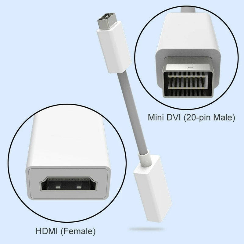Мини DVI папа HDMI Женский Кабель адаптер монитор видео конвертер 1080P для Pro Air IMac |