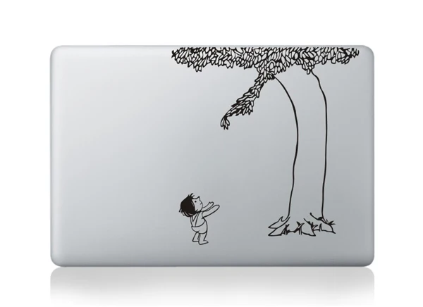MB black-Part E (5) Забавная частичная наклейка для ноутбука Apple Macbook, наклейка Air retina Pro 11, 13, 15, черная мультяшная наклейка для компьютера, ноутбука s - Цвет: MB black-Part E (5)