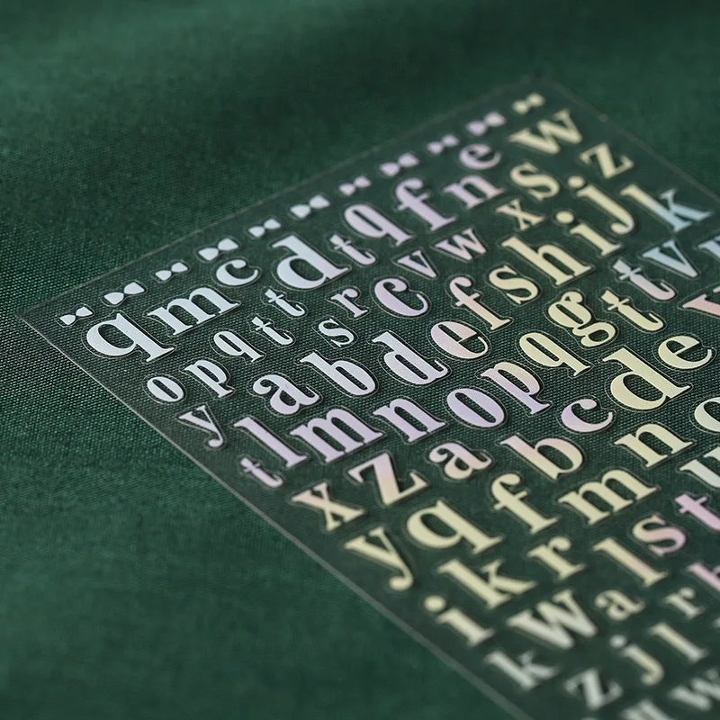 

1 pcs 26 English Korean Nail DIY English Alphabet Patterns Cartoon Nail Sticker Lower Case Letters Decals Lovely Wraps Tips