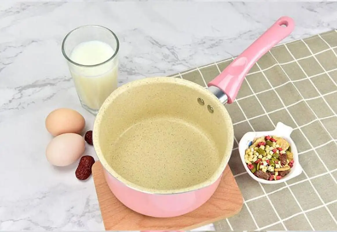 Молоковарка с антипригарным покрытием детская кастрюля для детского питания