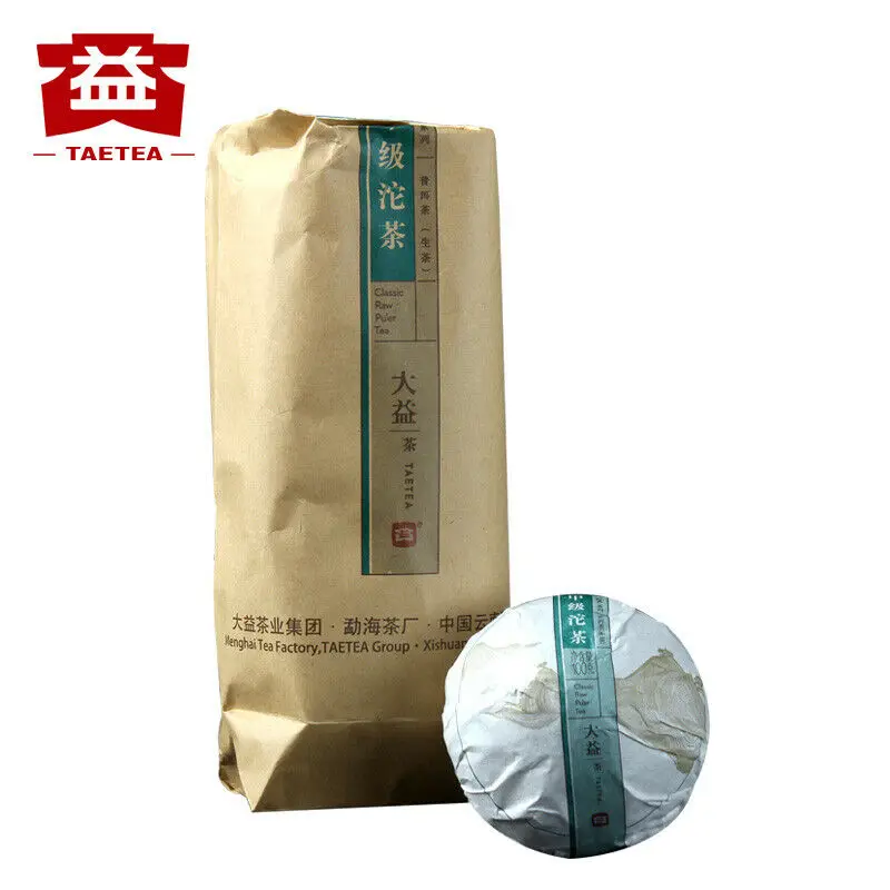 

Классический чай 2017 года, чай из пуэр-сырой, JIA JI TUO CHA Dayi Pu-erh Sheng 500 г, пакет