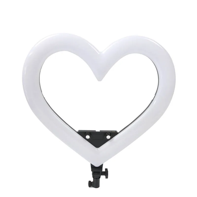 19 Inch RGB LED Ring Light Heart Shaped With Charge Cable For Live Streaming