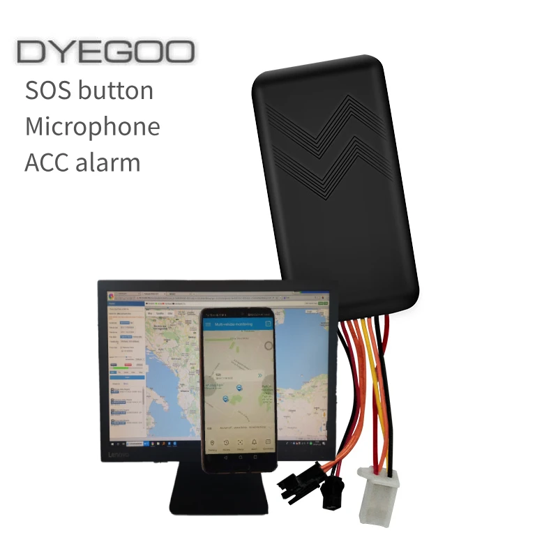 DYEGOO Гарантировано 4 группа Автомобильный gps трекер GT06 Google gps данных Высокая скорость на платформе масло вырезать SOS сигнализация