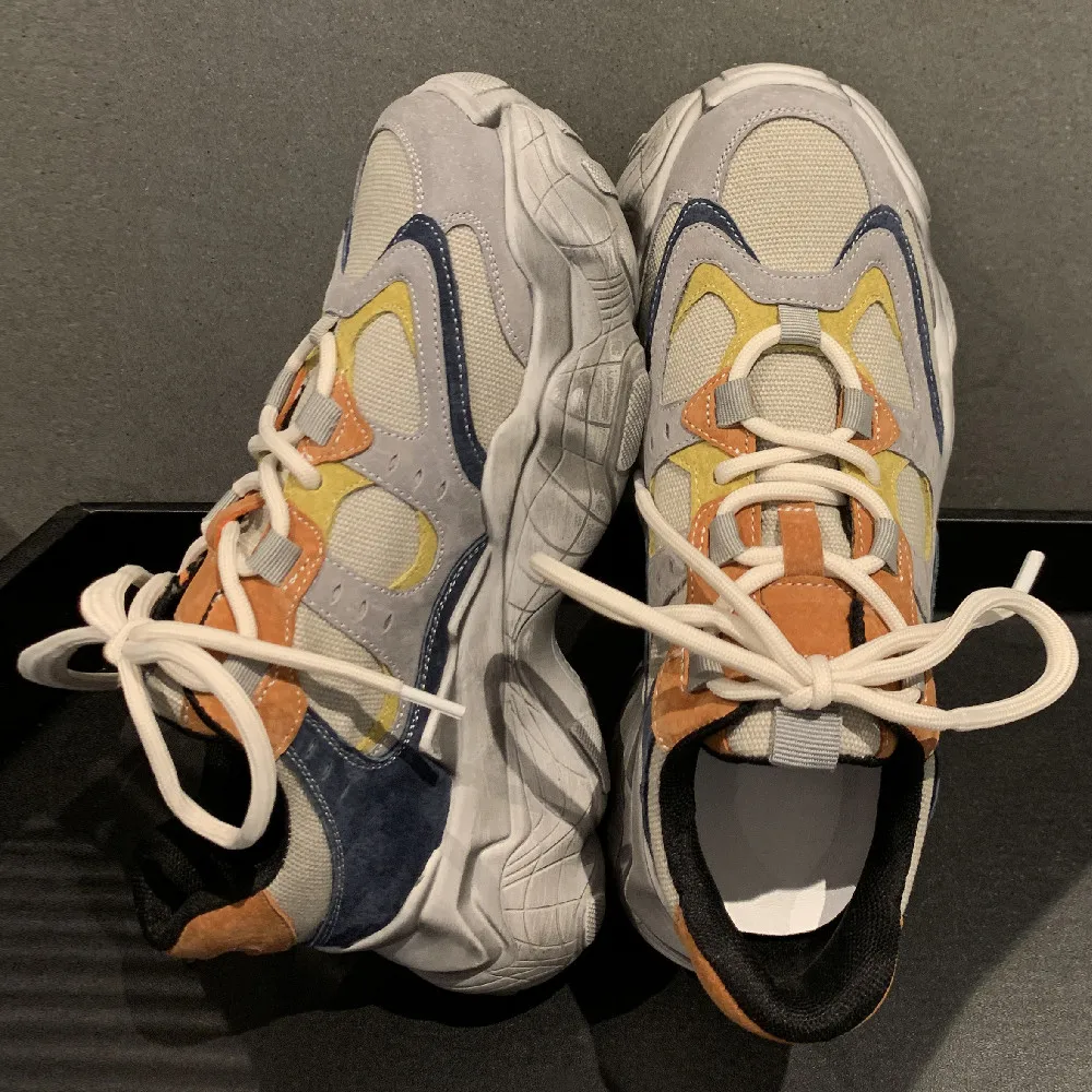 

Женские кроссовки из натуральной замши, лоскутные, на шнуровке, Повседневная Удобная обувь на платформе, эспадрильи, для отдыха, на плоской ...