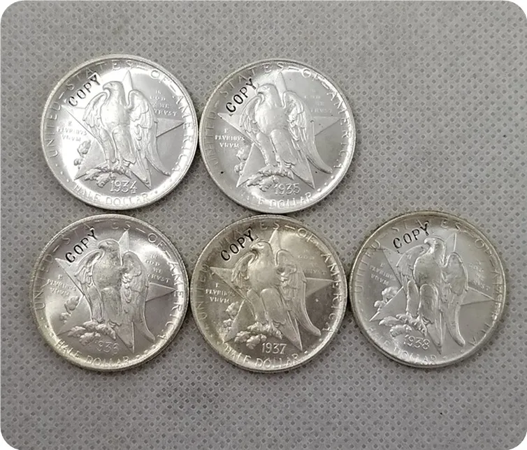 Юбилейные Монеты UNC silver USA 1934 1938 TEXAS|Безвалютные монеты| |