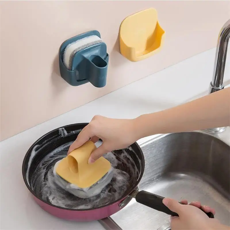 Мощная настенная губчатая щетка с ручкой губчатые щетки для мытья посуды очистки