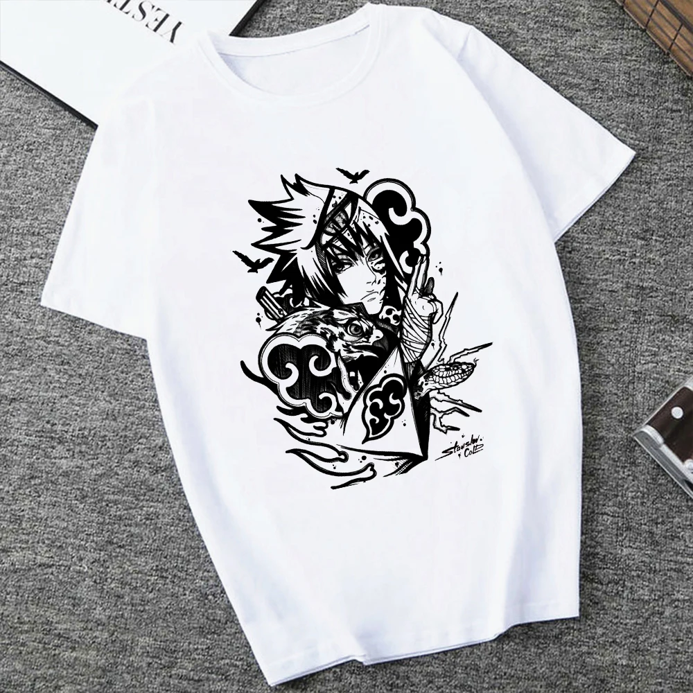 

2021 Fashion Japanese Style Anime 90s T Shirt Women Manga Couples Cartoons T-shirt Aesthetic Clothes Oversized Streetwear Unisex