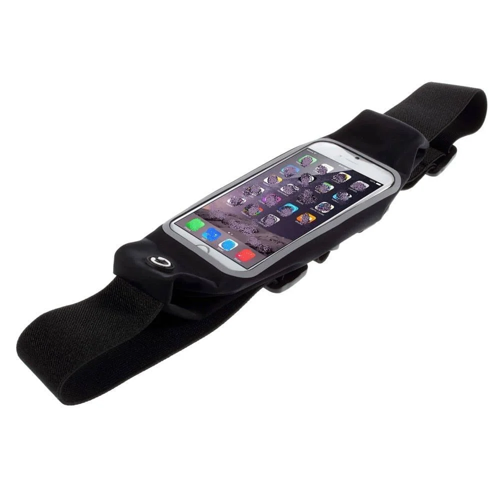 For DEXP GS150 (2019) waterproof running walking touch screen reflective fanny pack case-Black | Мобильные телефоны и