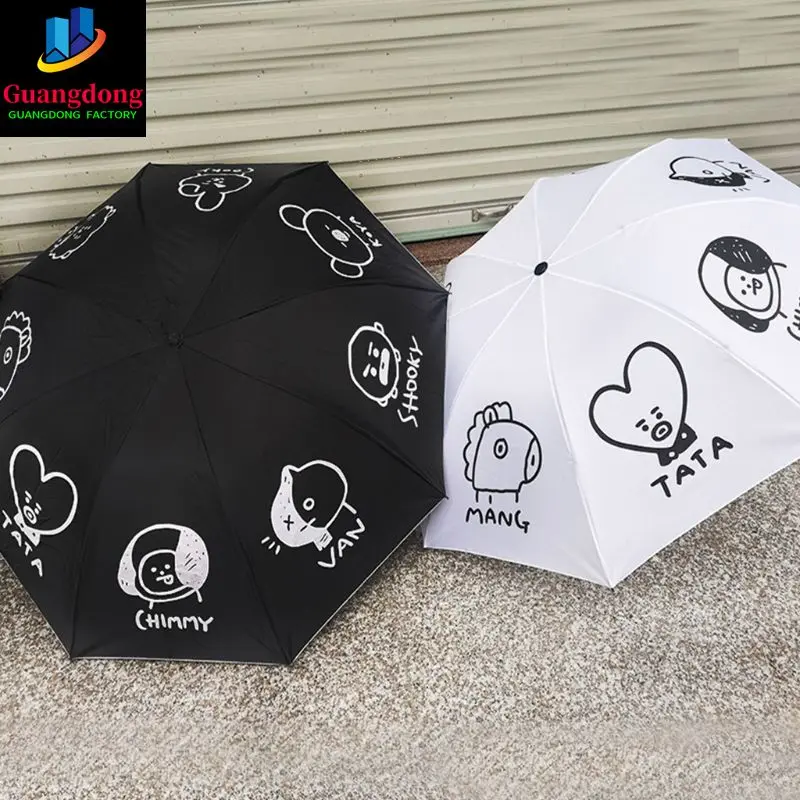 Горячая Распродажа модный зонт в стиле Kpop звезда том же Мультяшные милые подарки