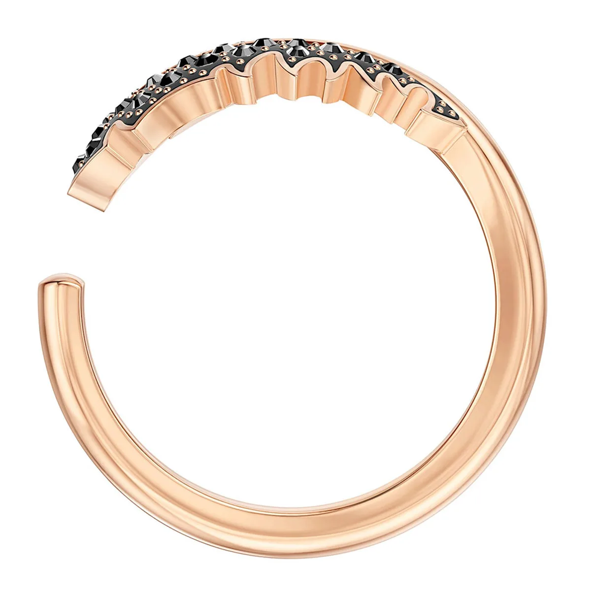 

ERIN High quality SWA. Fashion shiny, Black Feather Crystal Gift Ring