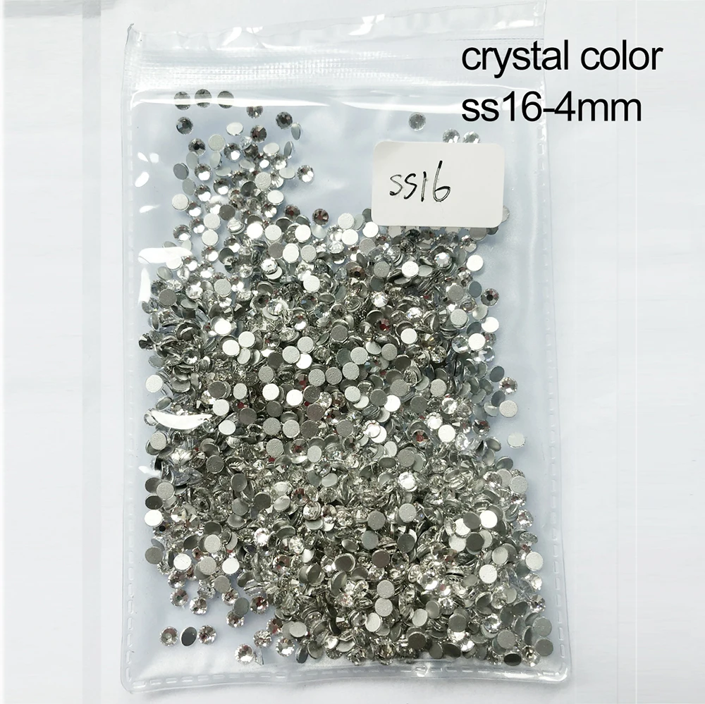1440pcs ss16 1440 шт стеклянные 3D Стразы для дизайна ногтей драгоценные камни для украшения ногтей хрустальные стразы AB Камни SS3-SS10 - Цвет: 1440pcs ss16