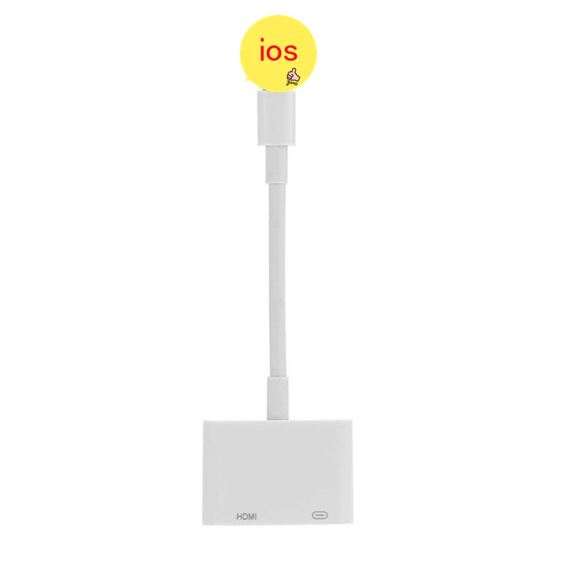 Адаптер для iPhone на HDMI-совместимый цифровой кабель ТВ Lightning телефона монитора