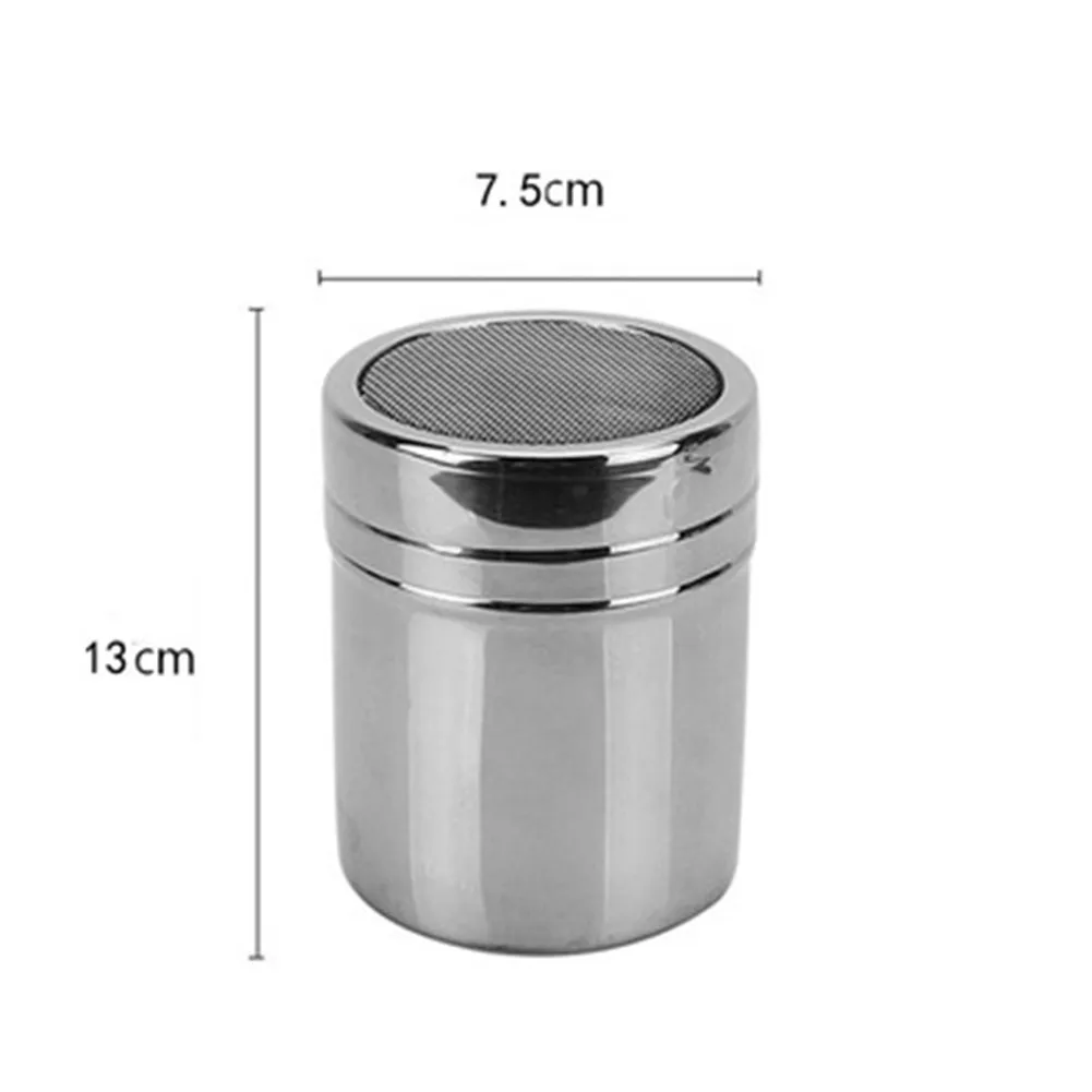 

Stainless Steel Coffee Shaker Filter Chocolate Sugar Cocoa Flour Sifter Powdered Sugar Cinnamon Sieve Kitchen Tools
