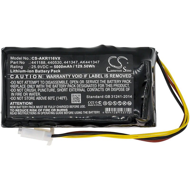 

cameron sino 5000mah battery for AL-KO 4000 440530 441188 Robolinho 116 Robolinho 82.8 440530 441188 441347 474011 AK441347