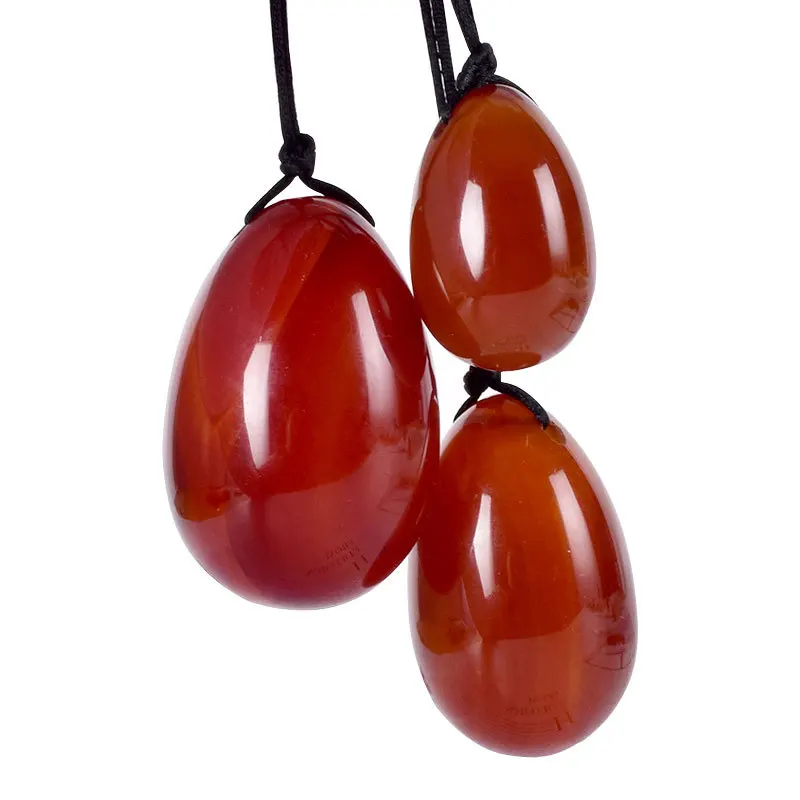 

Natural Red Agate Egg Female Postpartum Recovery Shaping Massage Egg Natural Jade Egg Quartz Crystals