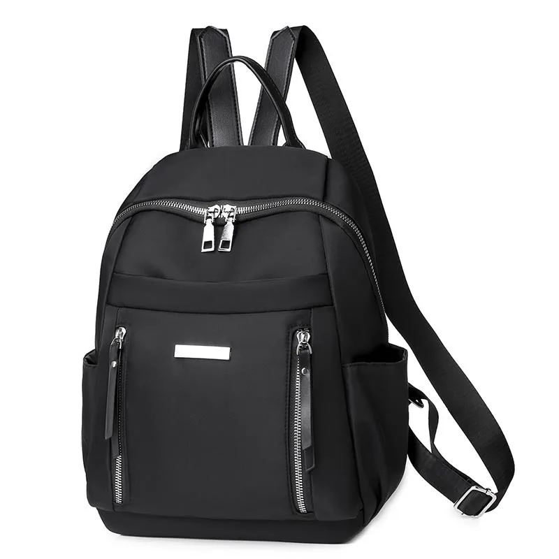 

Женский рюкзак, новинка 2021, Женский трендовый маленький рюкзак из ткани Оксфорд, простой модный холщовый нейлоновый дорожный школьный рюкз...