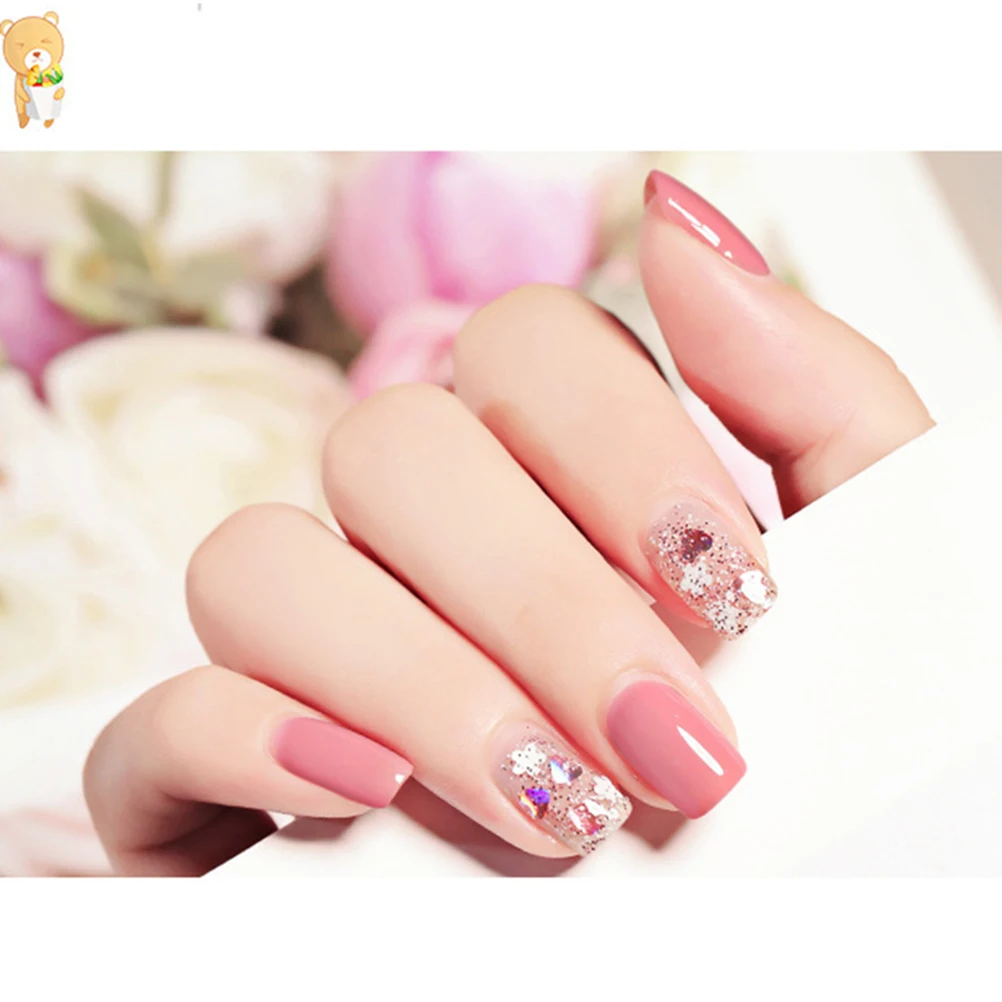 Лак для ногтей нетоксичный Быстросохнущий лак глянцевый длинный Блестящий