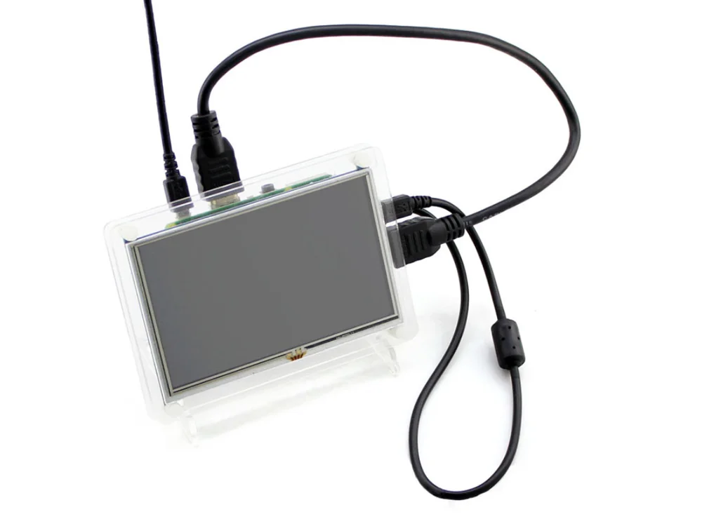 Waveshare 5-дюймовый HDMI LCD (B) с прозрачным корпусом 800*480 резистивный сенсорный экран