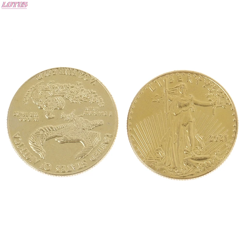 

American statue of liberty eagle coin silver plated commemorative coin collection bew gift home decoration 2021 new product