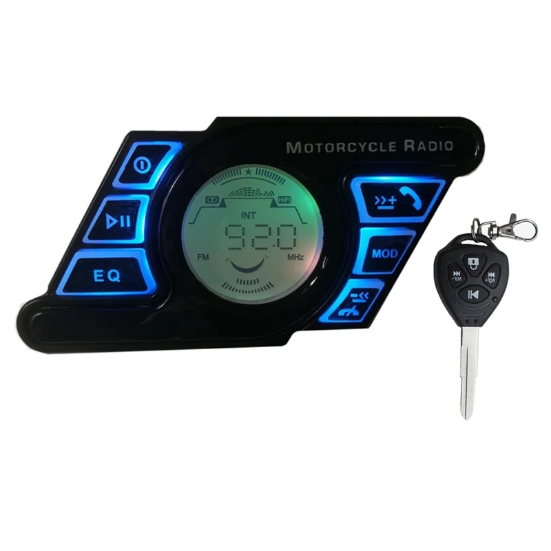 

Motorcycle Bluetooth Sound Audio System Stereo Handsfree Speakers Radio MP3 Music Player Black