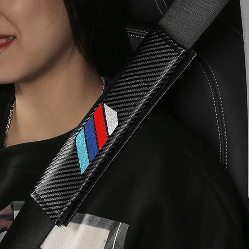 

Auto Accessories Car Safety Belt Covers Seat Belt Case Embroidery For Bmw G20 G21 G28 G22 G23 G26 G30 G31 G32 G11 G12 G01 G02