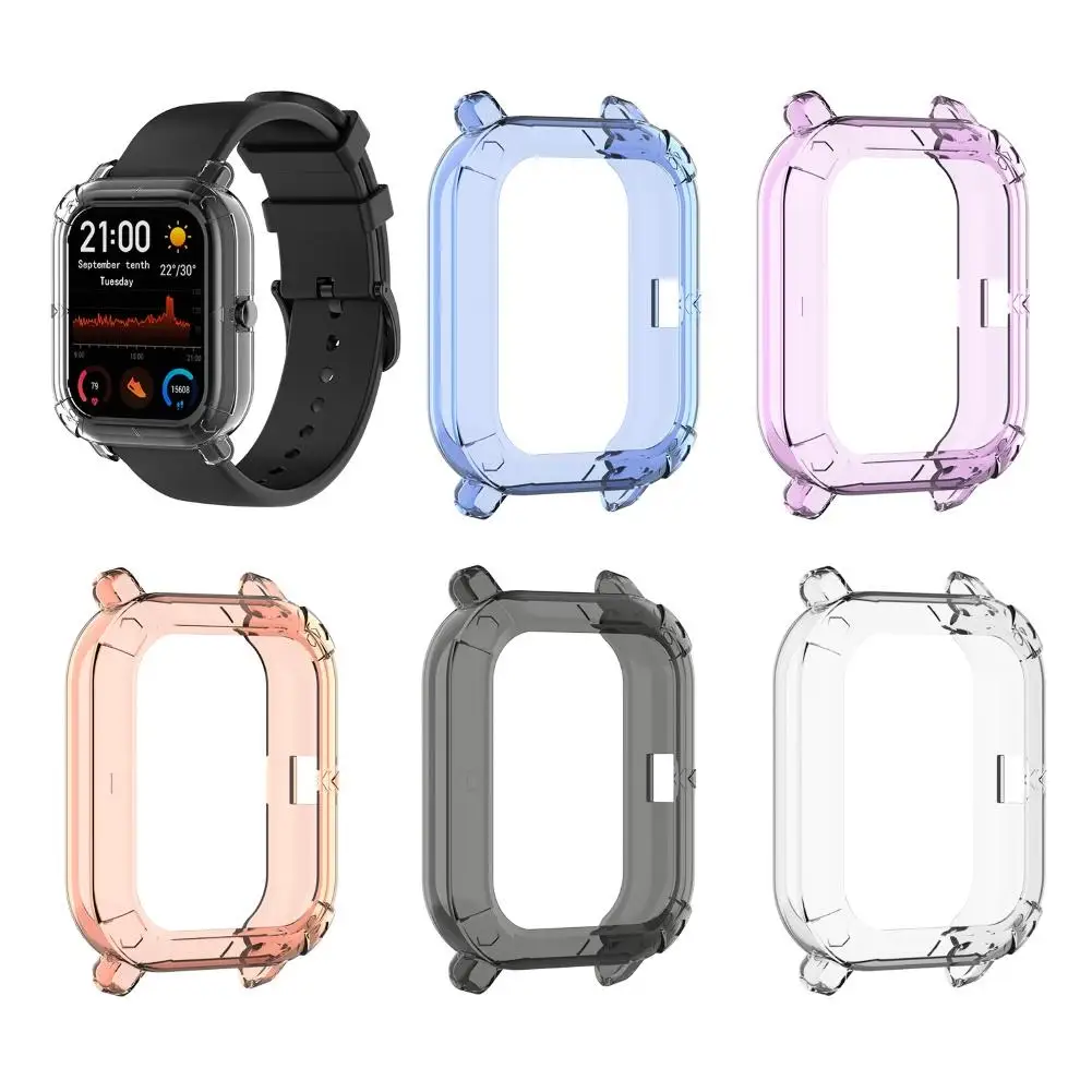 

Shockproof TPU Smart Watch Protective Bumper Case Cover for Huami Amazfit GTS-