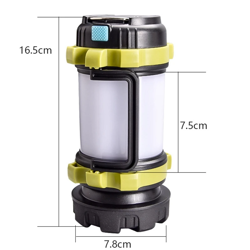 Туристический светодиодный светильник для кемпинга Рабочая лампа с Usb зарядкой