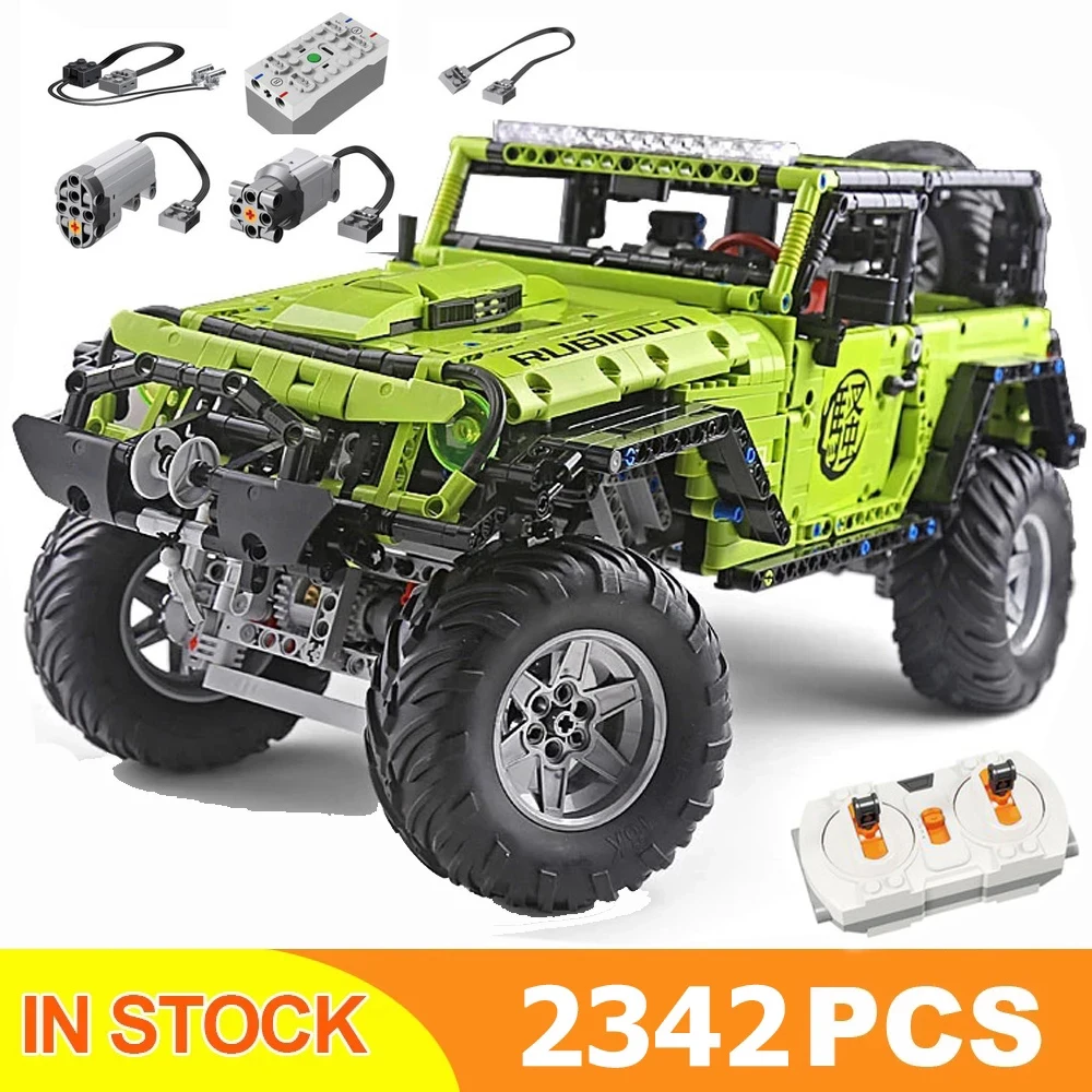 Модель автомобиля j902, совместимая с реальным зеленым джипедом, внедорожник, креативные строительные блоки, кирпичи для мальчиков, рождественский подарок