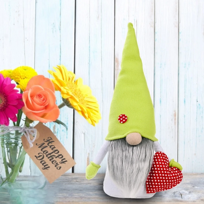 

Mother's Day Gnome Flower Swedish Nisse Tomte Elf Dwarf Farmhouse Tiered Decor