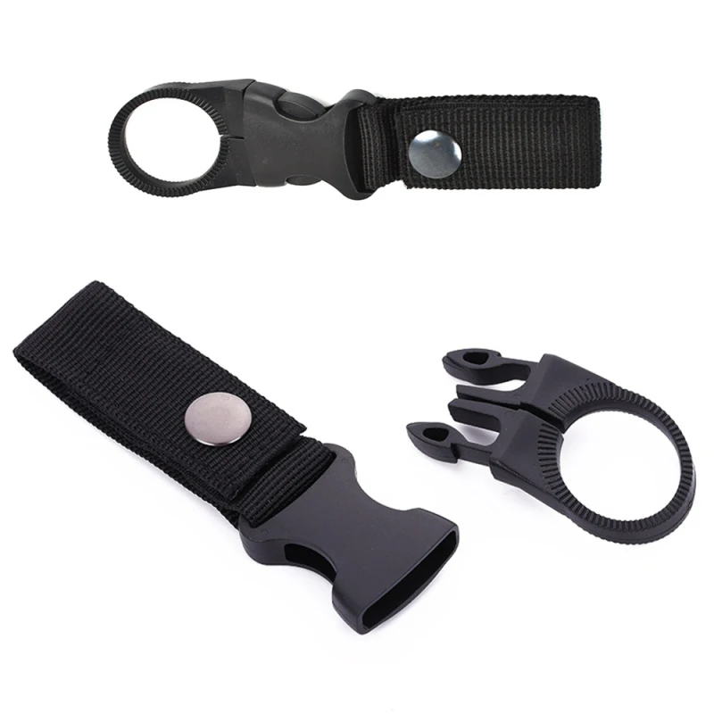 

Tactical Gear Military Nylon Webbing For Outdoor Tools Buckle Hook Water Bottle Holder Belt Clip Bush Camping Carabiners