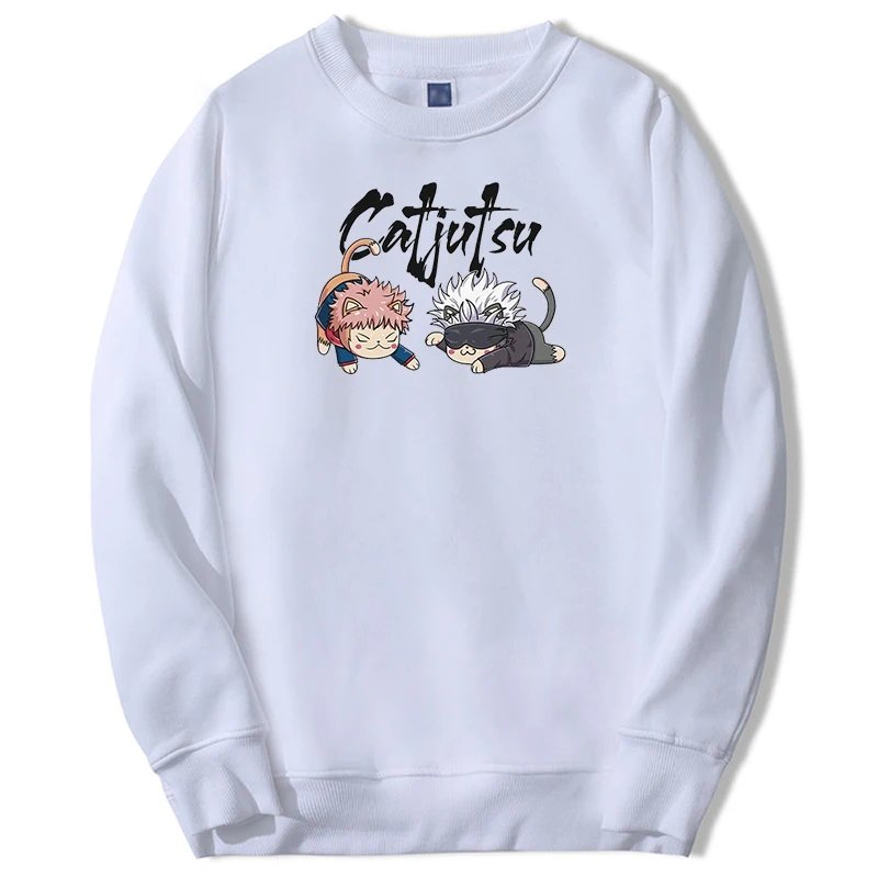 

Толстовка мужская в стиле Харадзюку, свитшот с забавными рисунками аниме, худи джутсу, кайзен, Повседневная Уличная одежда, пуловеры для мужчин, осень