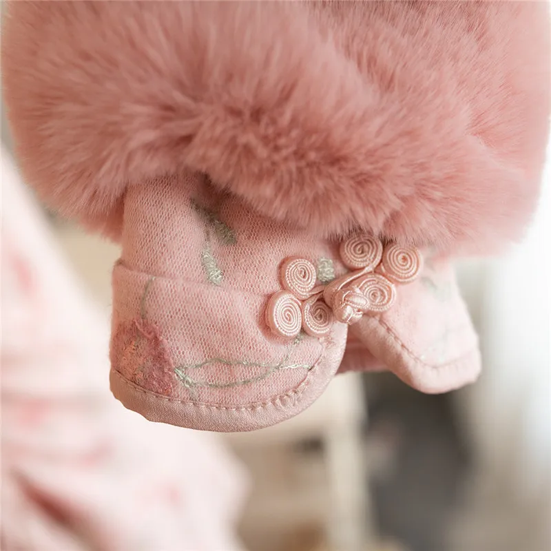 Ципао с воротником-стойкой и оборками в стиле ретро | Женская одежда