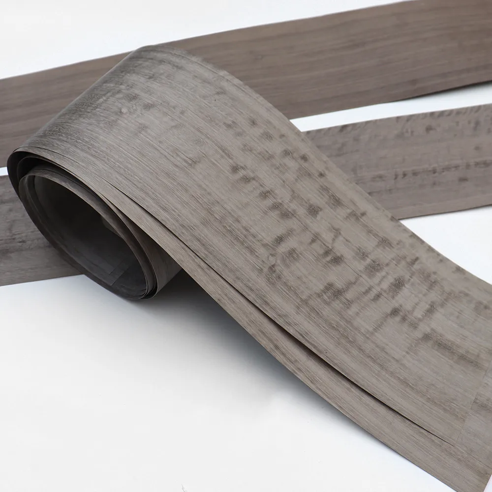 Natural Genuine Gray Figured Primula Wood Veneer for Furniture Qtd Fig 0.25mm Dark | Мебель